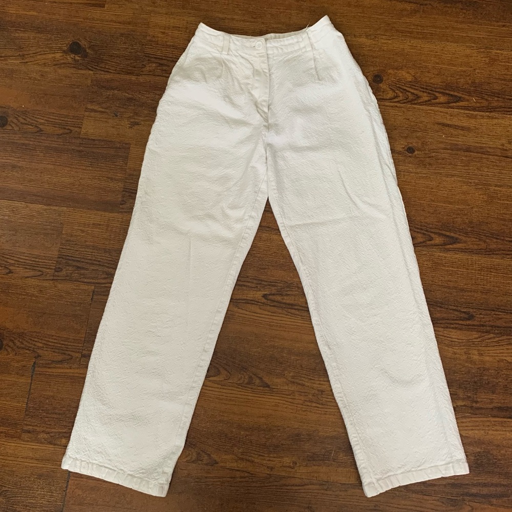 Brandy Melville Chic High-Waisted Textured Pleated Pants by John Galt